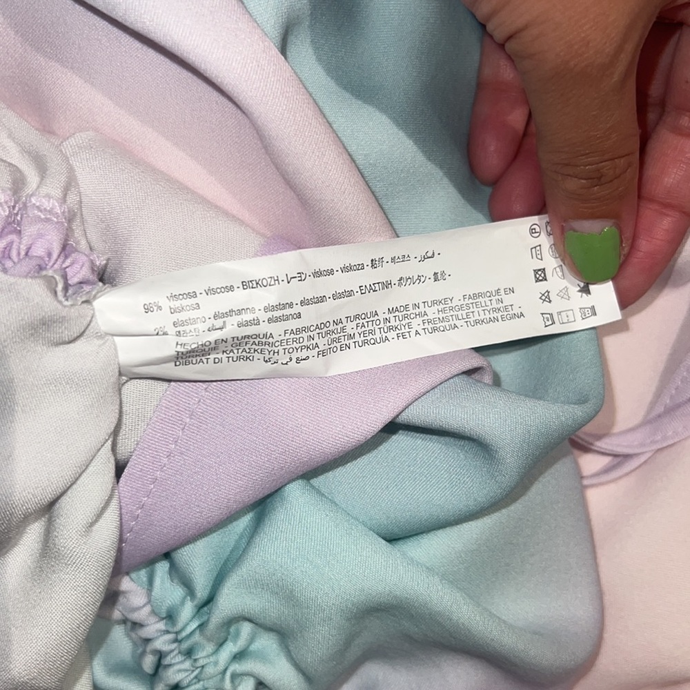 Zara ombre color the  dye purple blue dress - Picture 9 of 9